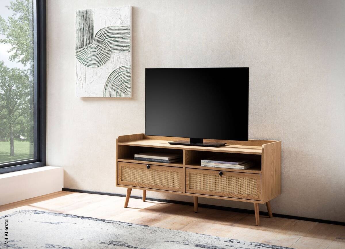 Lowboard Eiche Optik B/H/T: ca. 120x56x39 cm