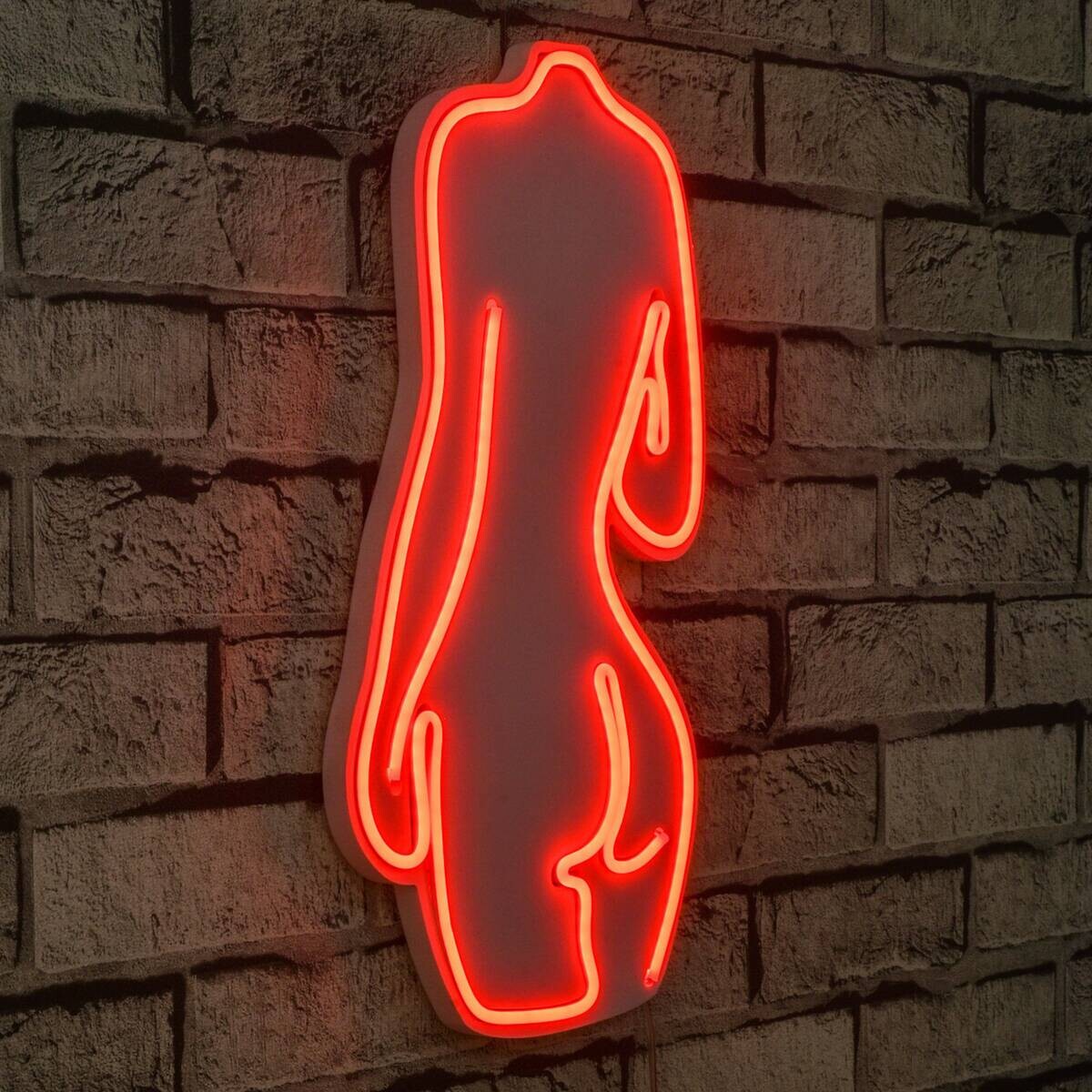 Opviq LED-Wandleuchte rot PVC B/H/T/L: ca. 22x42x2x22 cm