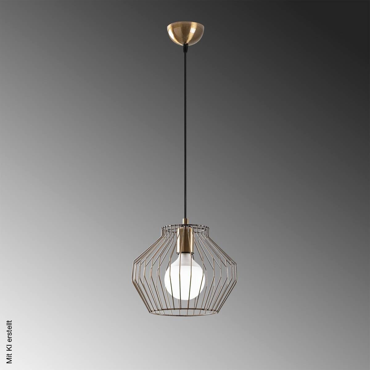 Opviq Pendelleuchte bronze B/H/T: ca. 25x116x25 cm E27 1 Brennstellen