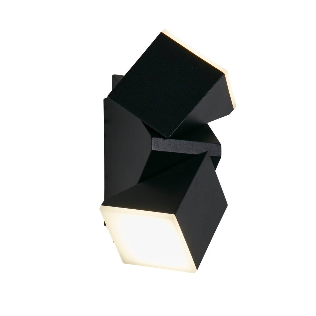 LED-Außenwandleuchte weiß schwarz B/H/T: ca. 6,2x14x9 cm