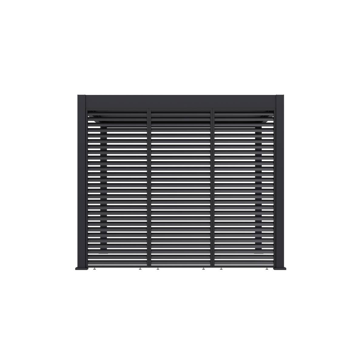 Paragon Outdoor Lamellen-Sichtschutz Grand Tuscan grau Aluminium B/H: ca. 94x234 cm