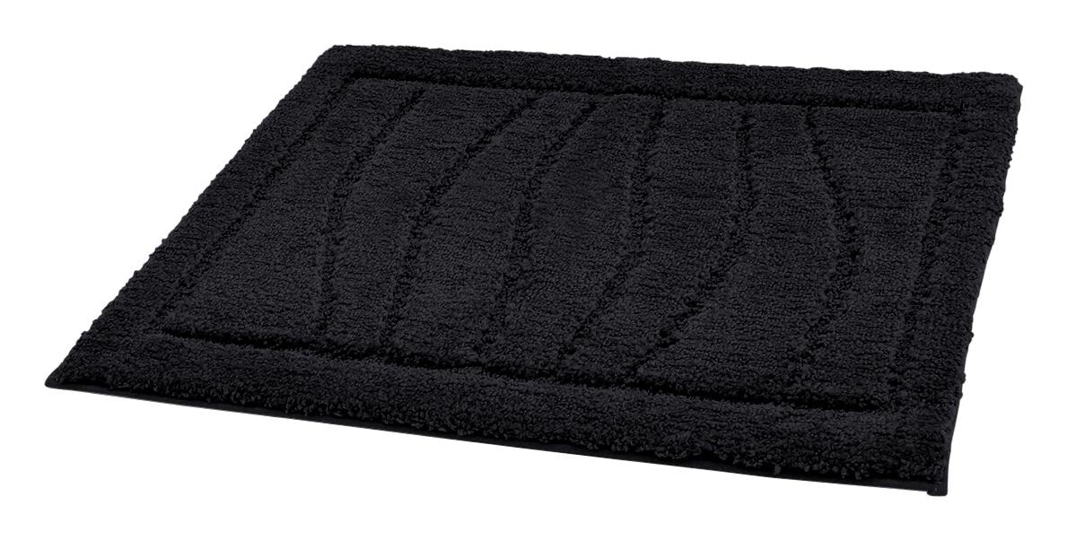 Tuffi Badematte Lasse schwarz 100% Polyester B/L: ca. 55x65 cm