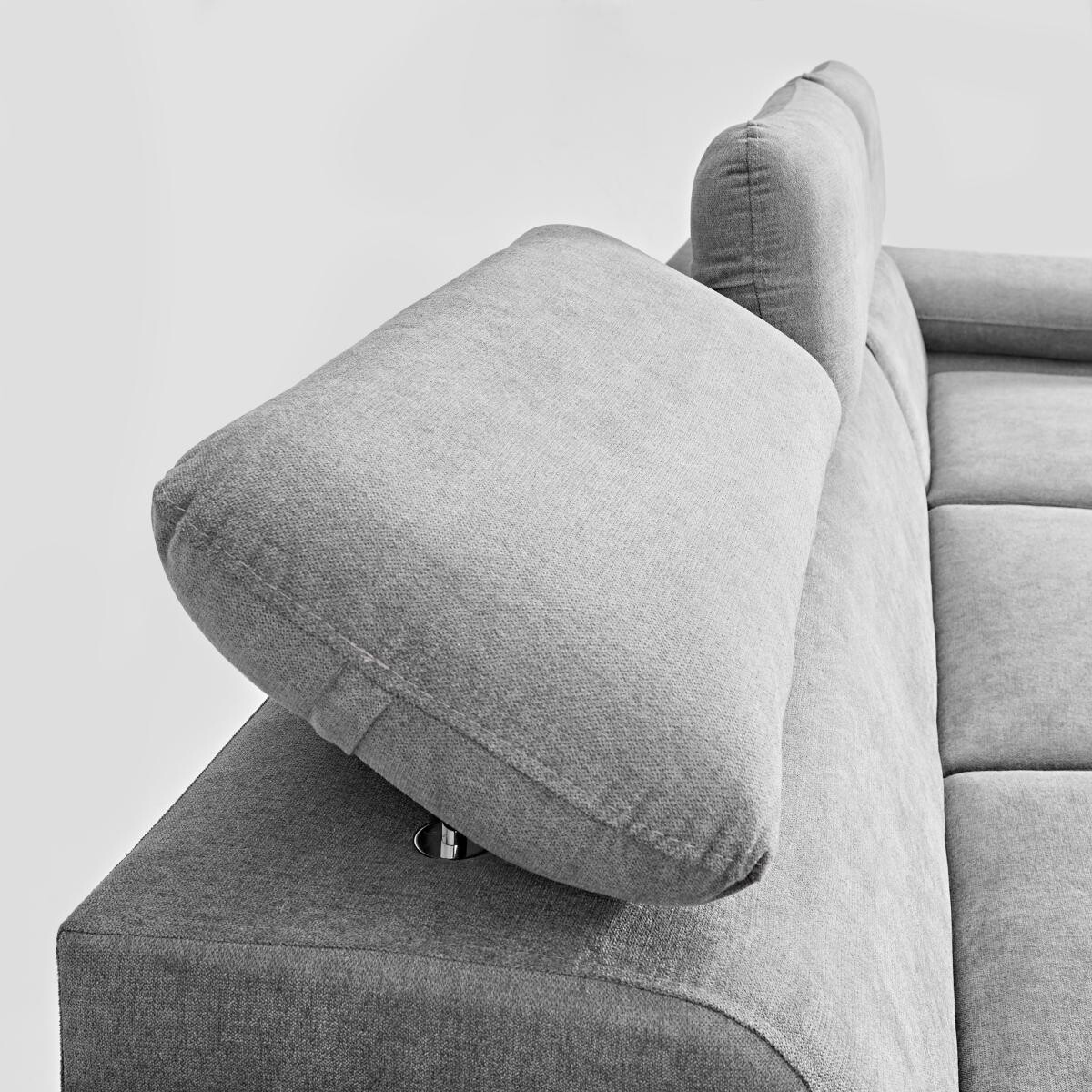 Ecksofa mit Bettfunktion und Bettkasten graubraun B/T: ca. 284x196 cm