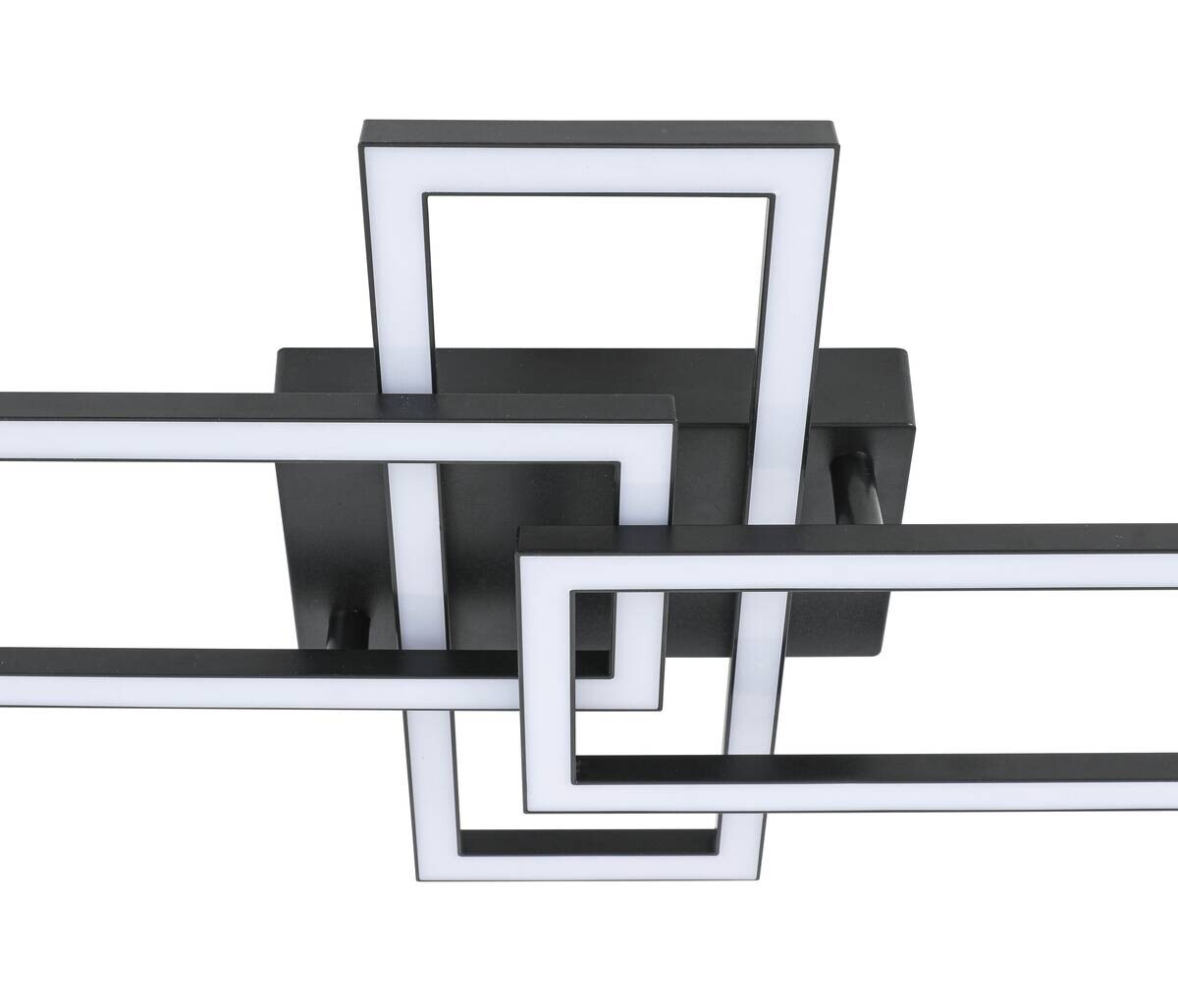 Nolo Deckenleuchte Tahnee schwarz Kunststoff B/H/L: ca. 35x8x64 cm