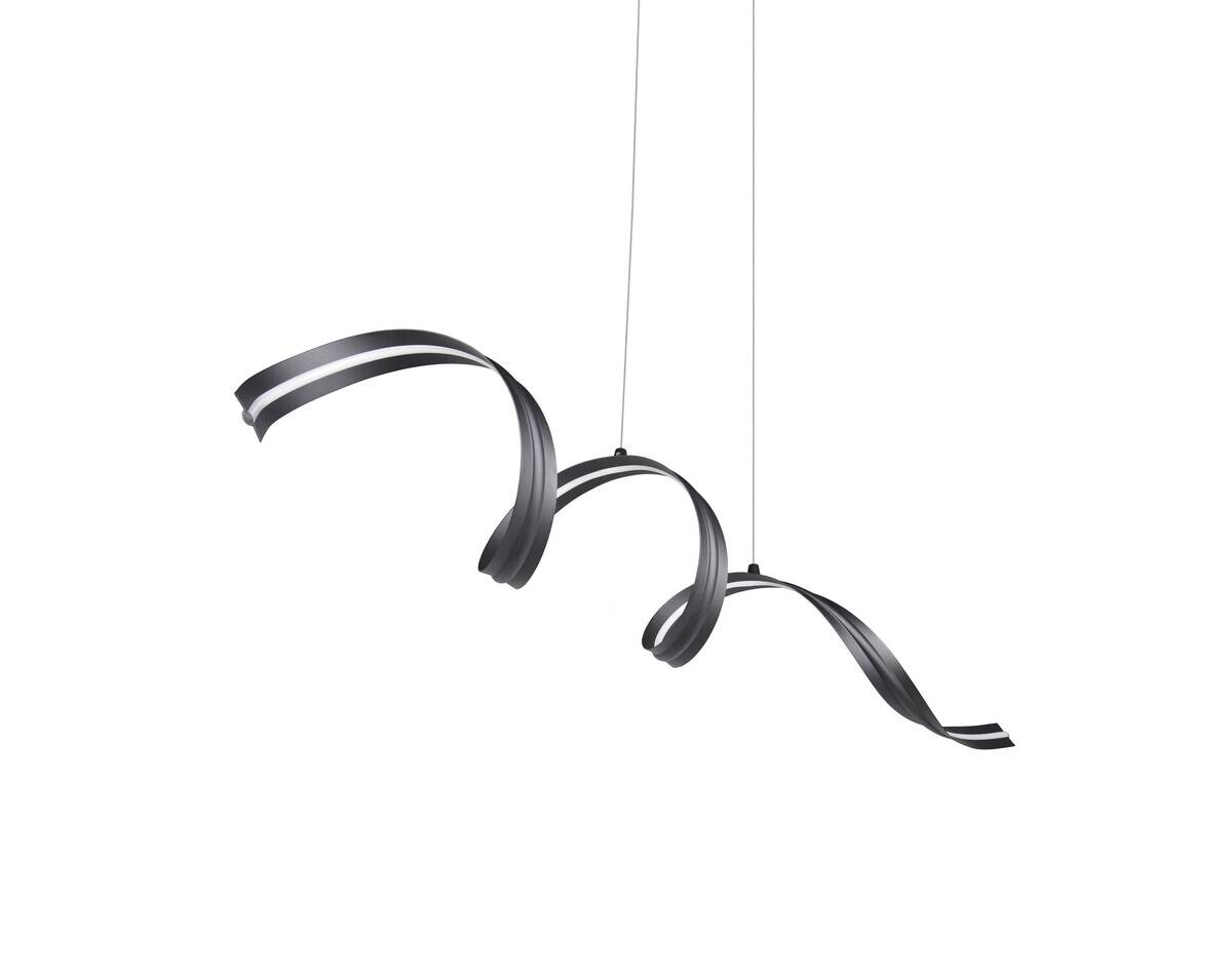 Reality LED-Pendelleuchte Tivor schwarz Metall B/H/T: ca. 109x150x19,5 cm