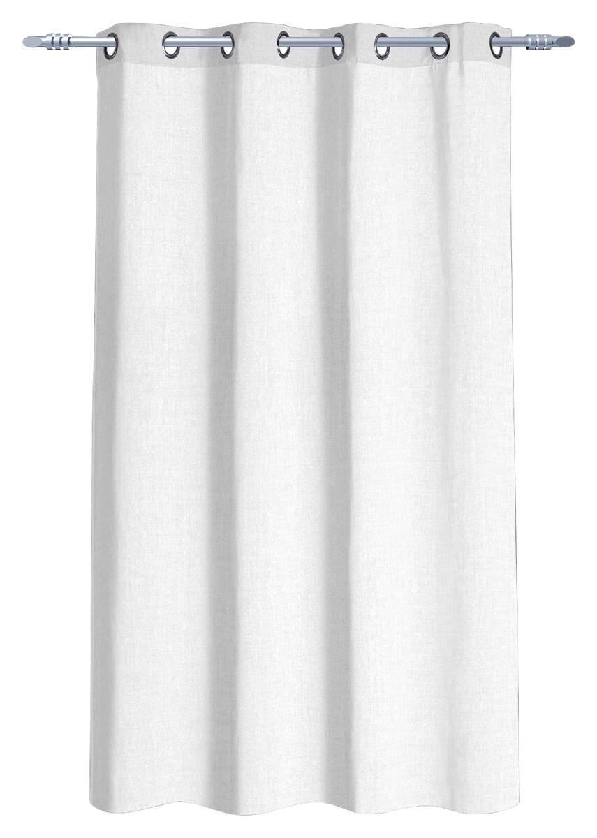 POCOline Ösenvorhang Cleo weiß 100% Polyester B/L: ca. 140x175 cm