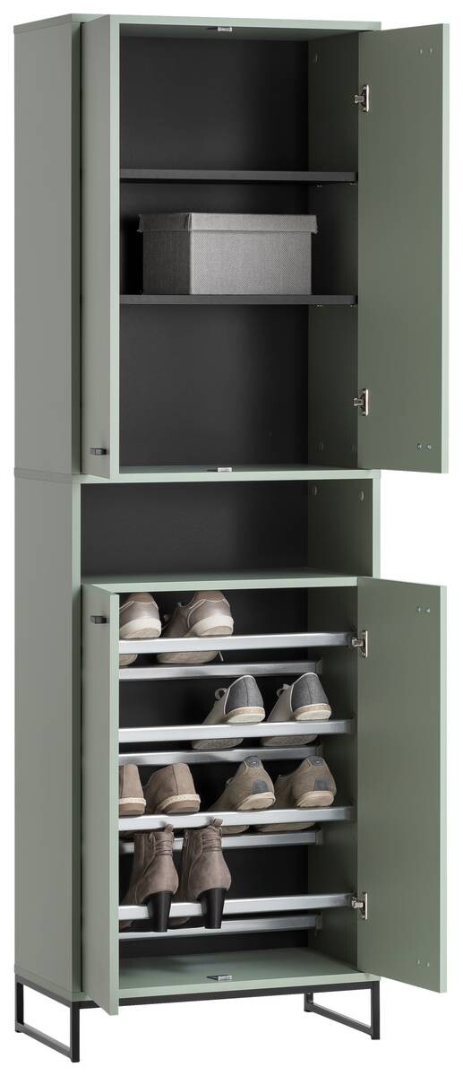 Schuhschrank Janne Pistazie B/H/T: ca. 60,2x185,5x33 cm