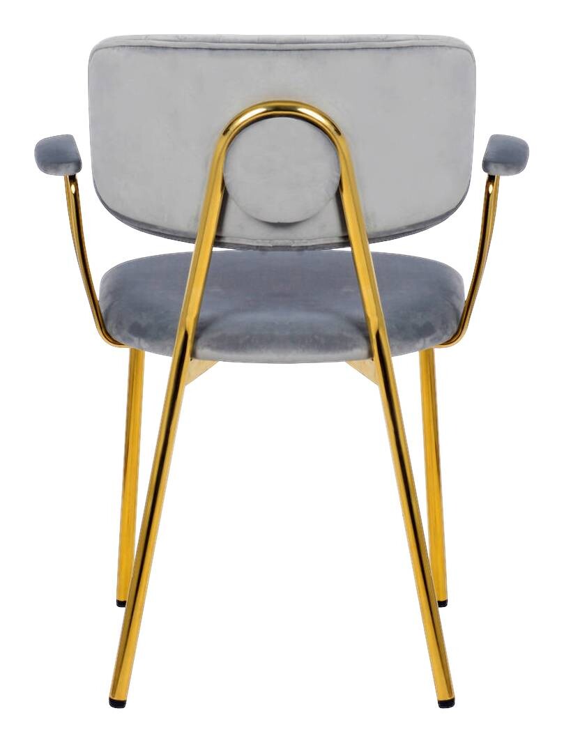 Stuhl Kian 200 2er-Set grau Microfaser B/H/T: ca. 63x80x51 cm