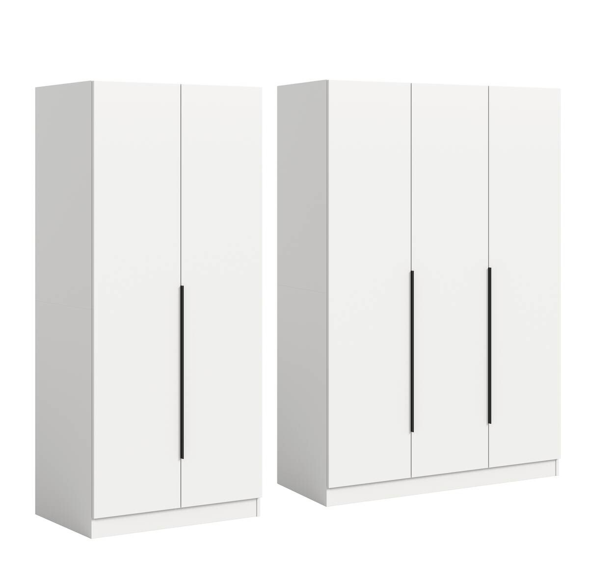 Kleiderschrank KOPENHAGEN weiß B/H/T: ca. 200x181x52 cm