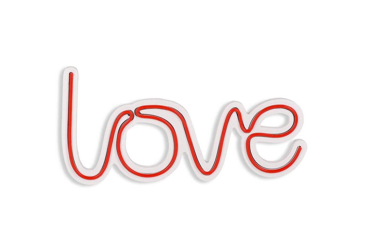 Opviq LED-Wandleuchte rot PVC B/H/T/L: ca. 37x19x2x37 cm