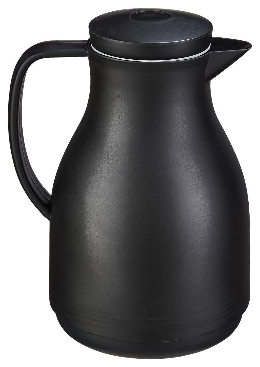 Isolierkanne schwarz Kunststoff