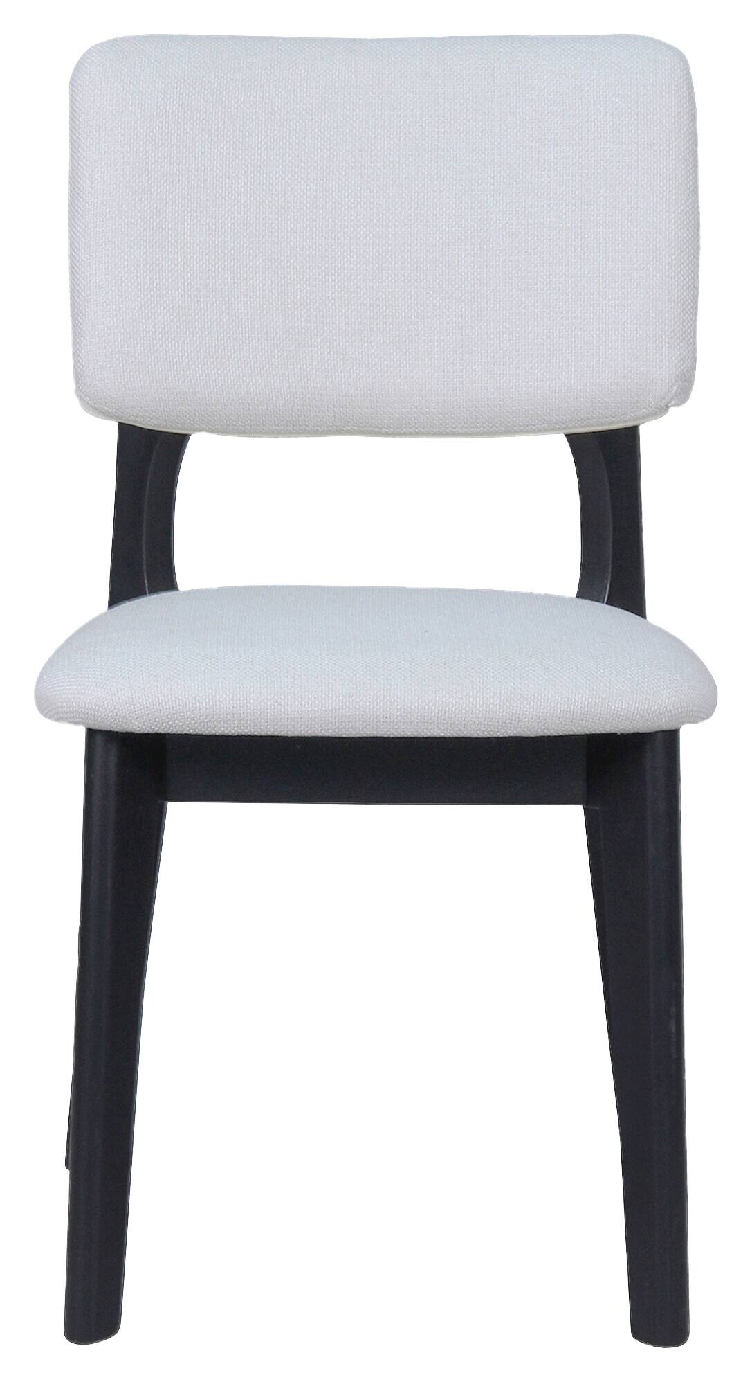 Stuhl ELSA, 2er-Set beige Webstoff B/H/T: ca. 48x87x54 cm