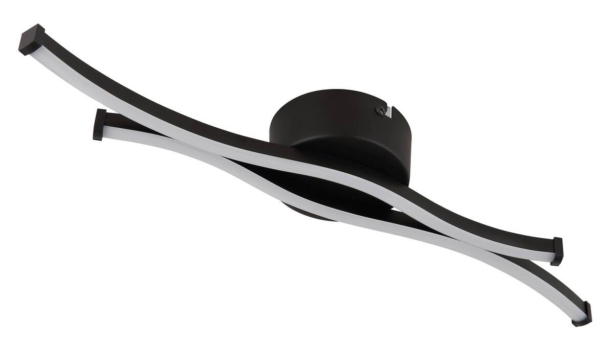GLOBO LED-Deckenleuchte schwarz Aluminium Metall B/H/T: ca. 10x5,6x47,6 cm 1 Brennstellen