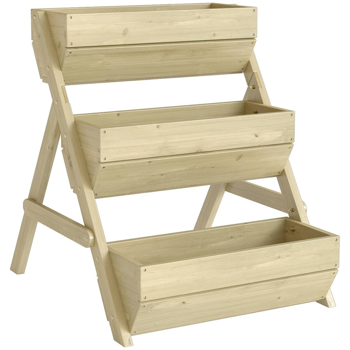 Outsunny Hochbeet grün B/H/T/L: ca. 65x76x65x75 cm