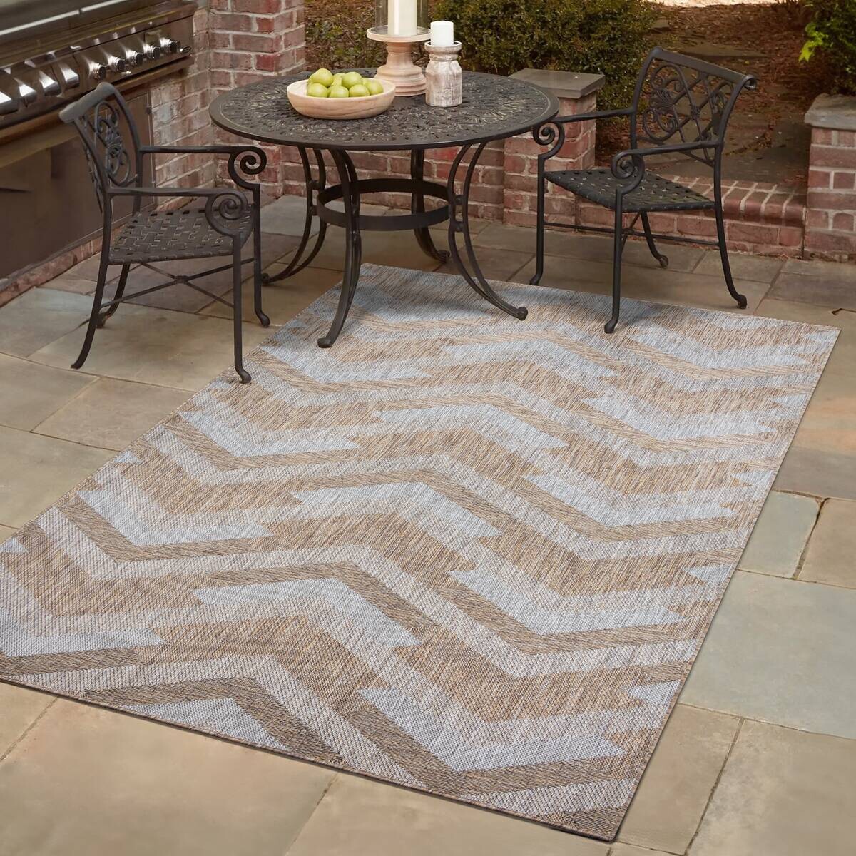 Sanat Outdoorteppich MELISSA braun B/L: ca. 120x170 cm
