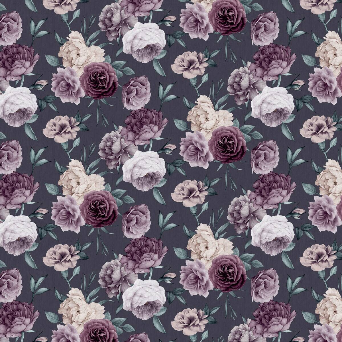 UGEPA Papiertapete Rosen grau rosa B/L: ca. 53x1005 cm
