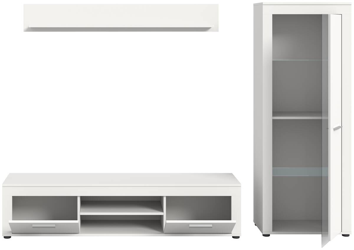 Wohnwand Jam weiß B/H/T: ca. 235x159x35 cm