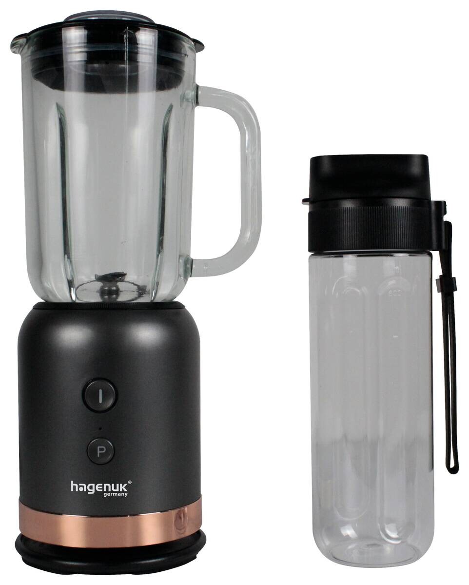 Hagenuk Standmixer MBL-350G roségold schwarz Kunststoff Glas B/H/T: ca. 16x33x11 cm