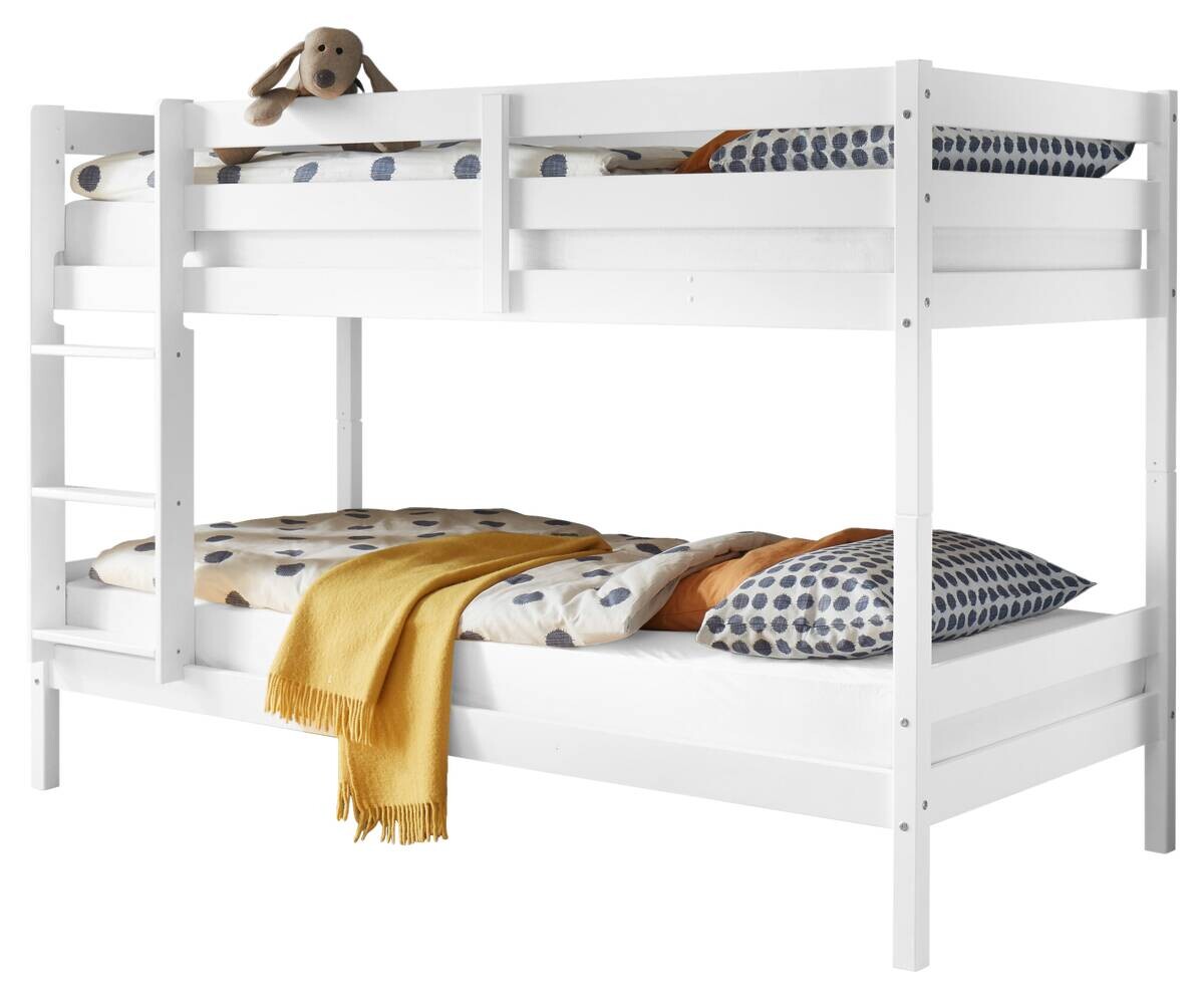 Etagenbett Casper kiefer weiß Liegefläche B/L: ca. 90x200 cm