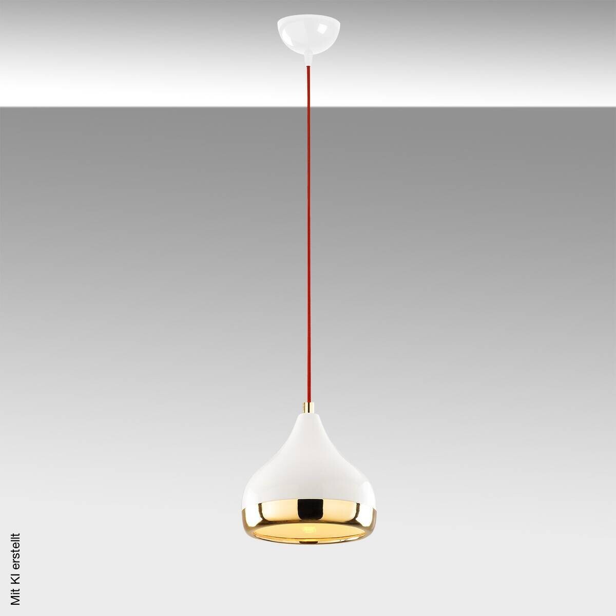 Opviq Pendelleuchte Yildo-6867 weiß rot B/H/T/L/D: ca. 17x112x17x17x17 cm E27 1 Brennstellen