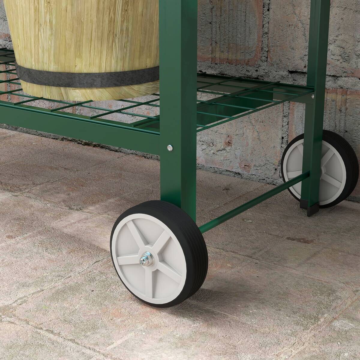 Outsunny Hochbeet grün Edelstahl B/H/L: ca. 44x109x80 cm