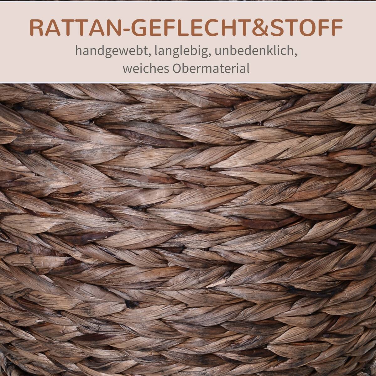 PawHut Katzenhaus braun Eisen H/L: ca. 60x42 cm