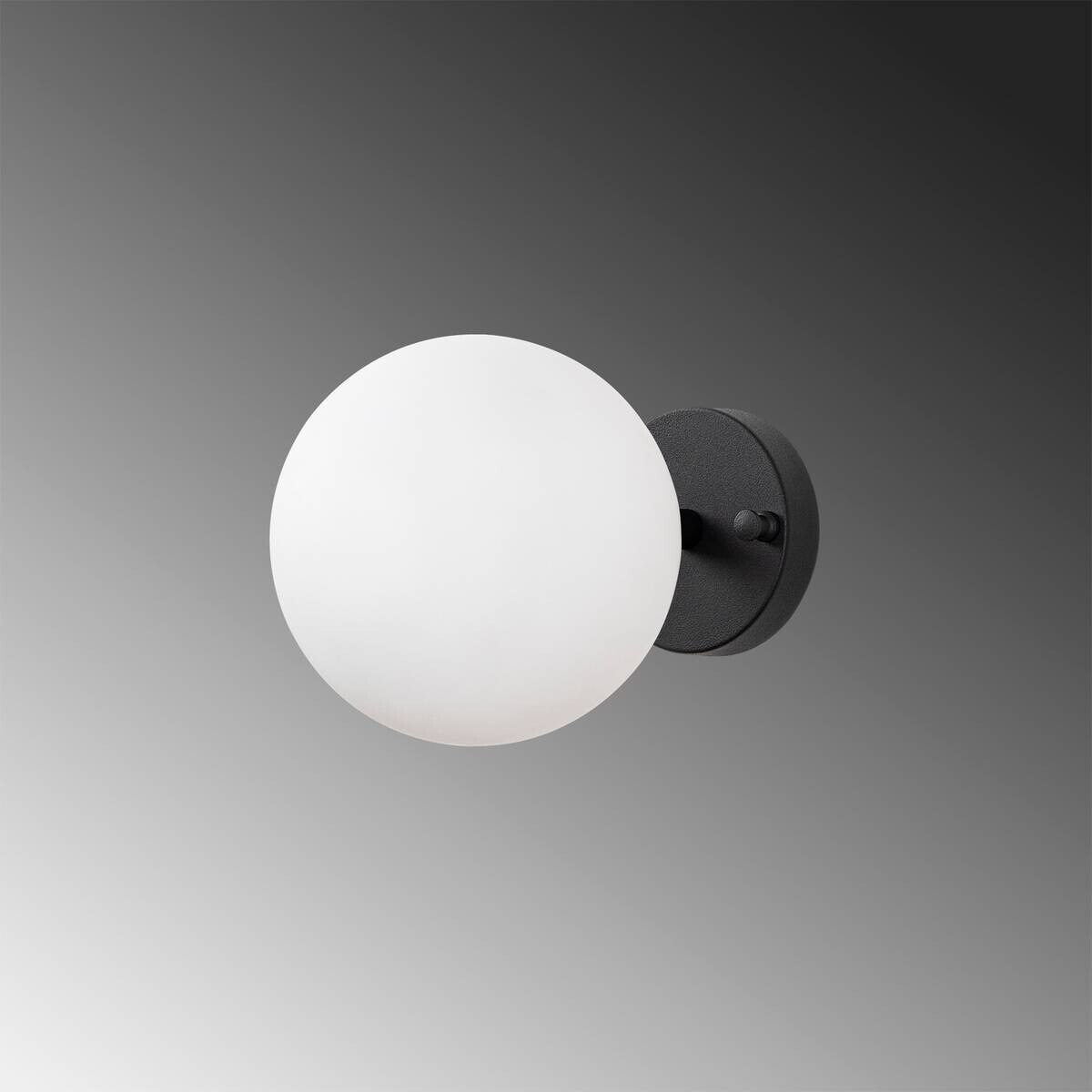 Opviq Wandleuchte schwarz creme Glas Metall B/H/L: ca. 15x24x15 cm E14 1 Brennstellen