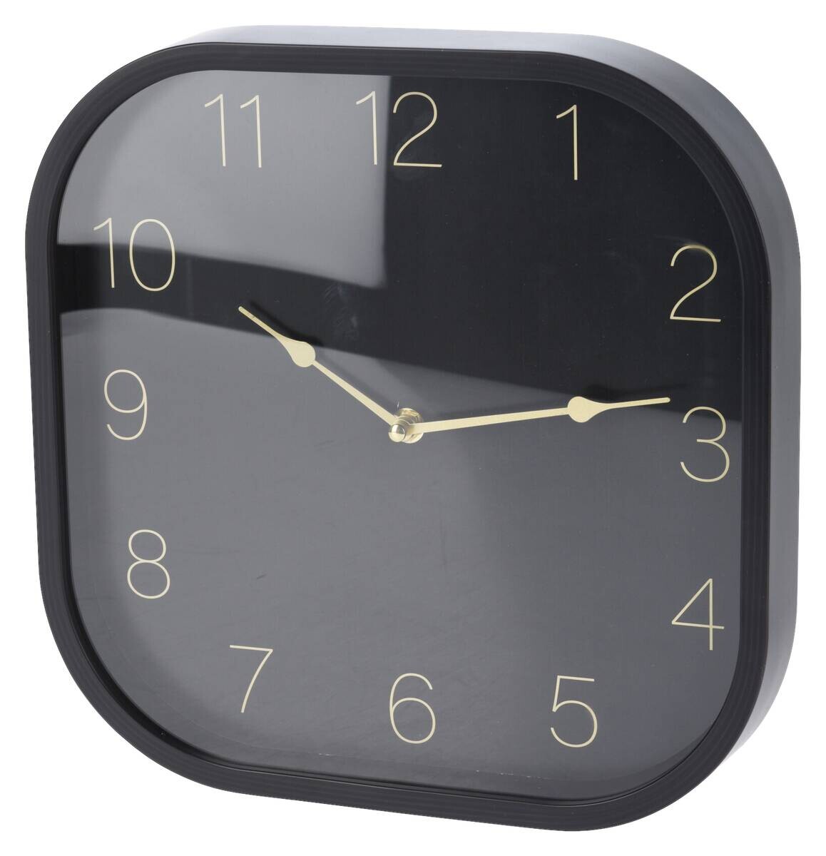 Wanduhr schwarz B/L: ca. 30x30 cm