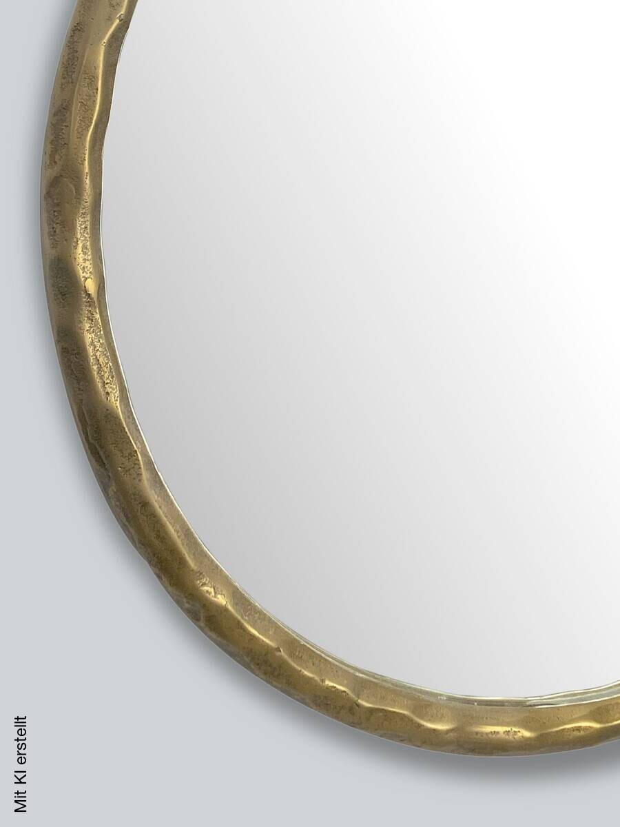 Wohnling Wandspiegel gold Metall T/D: ca. 4x60 cm