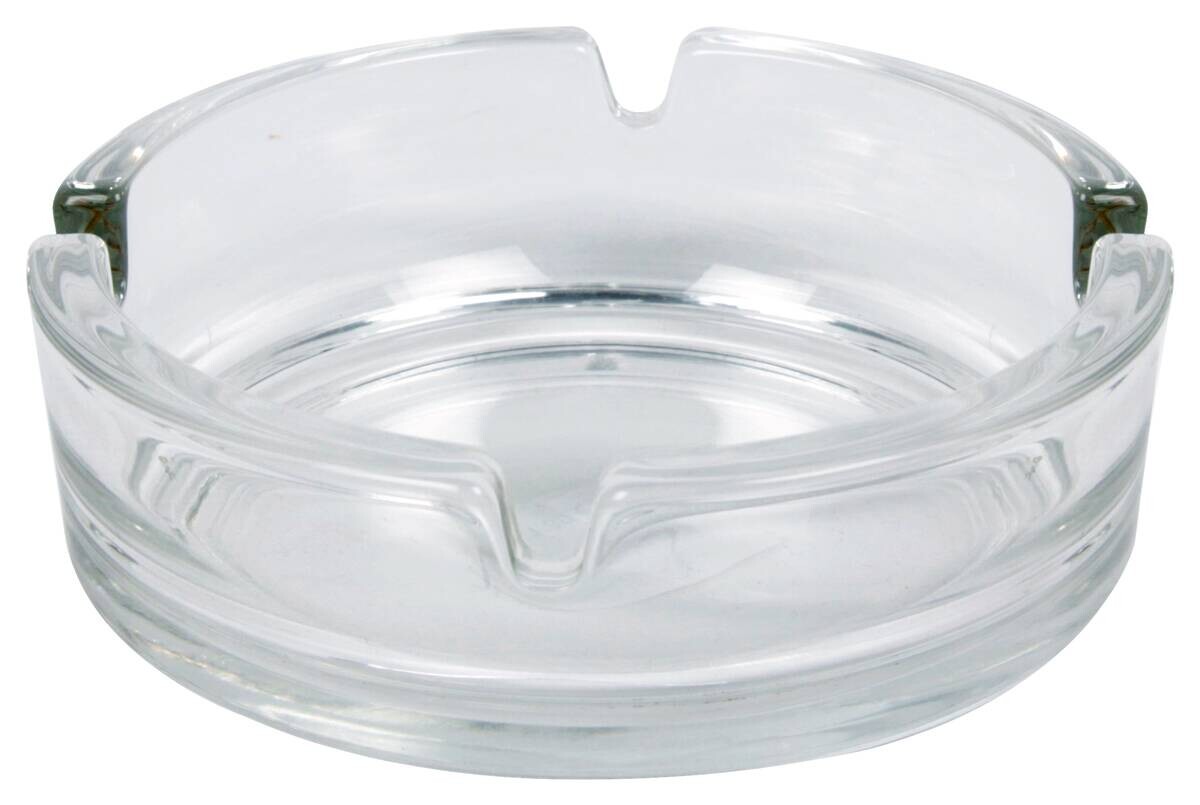 Aschenbecher transparent Glas