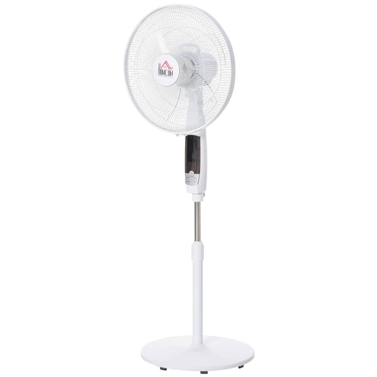 HOMCOM Ventilator weiß Kunststoff Edelstahl Polypropylen B/H/L: ca. 45x42x138 cm