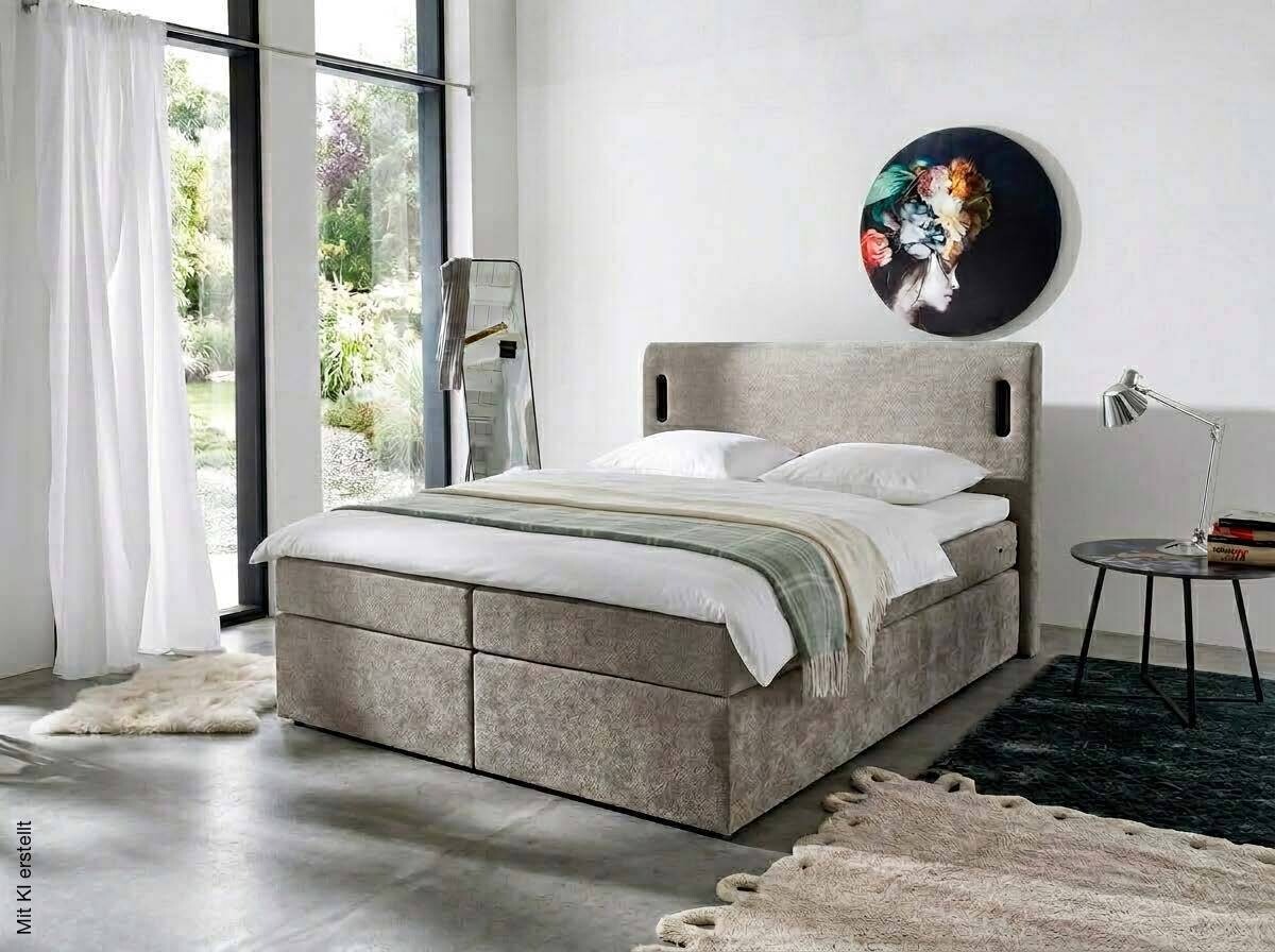 Boxbett Summer taupe Liegefläche B/L: ca. 180x200 cm