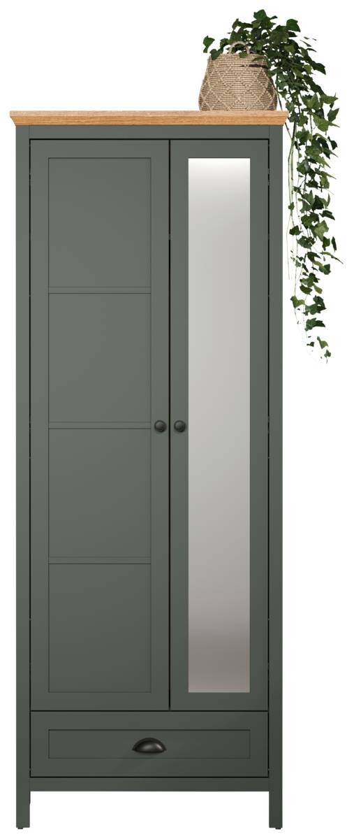 Garderobenschrank Stanton tannengrün Eiche Evoke Coast Nachbildung B/H/T: ca. 77x198x39 cm