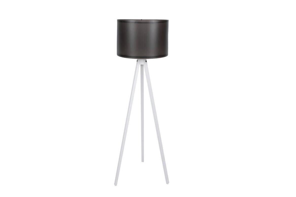 Opviq Stehlampe schwarz weiß MDF Polypropylen B/H/T/L/D: ca. 38x145x38x38x38 cm E27 1 Brennstellen