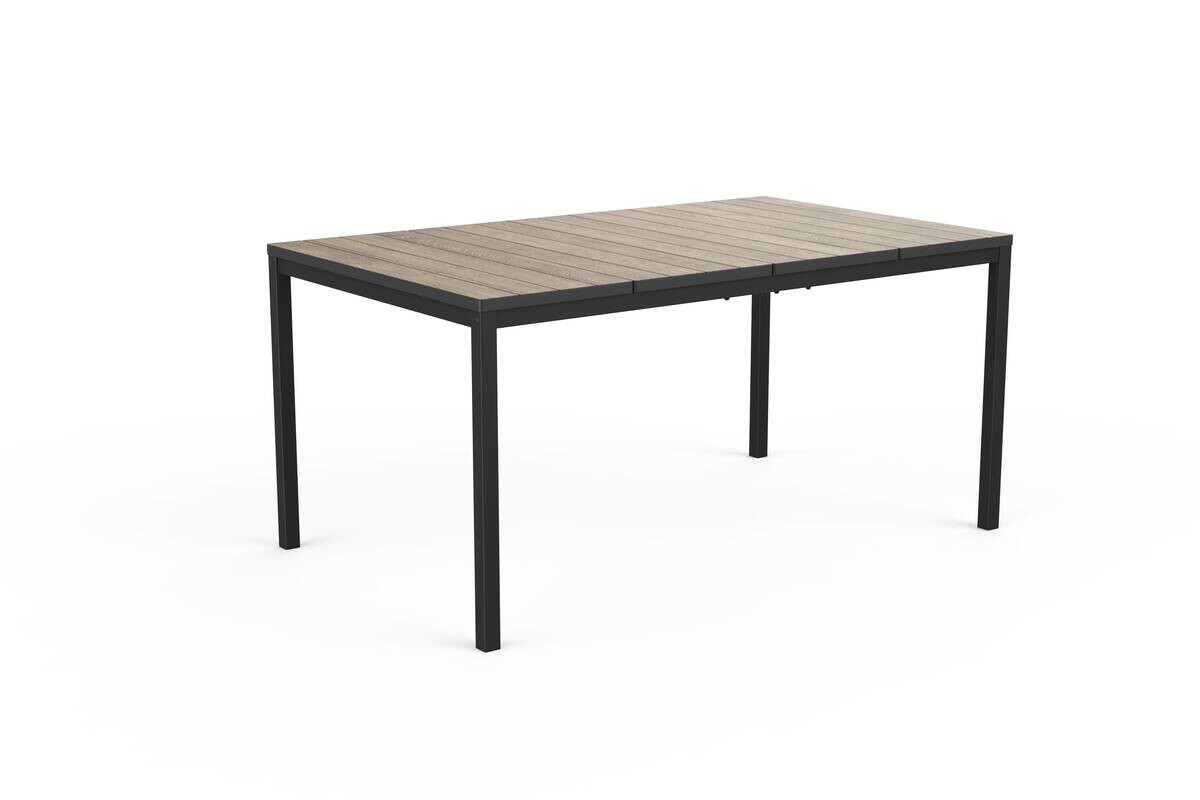 Jardin Gartentisch Porto schwarz Kunststoff B/H/L: ca. 90x75x190 cm
