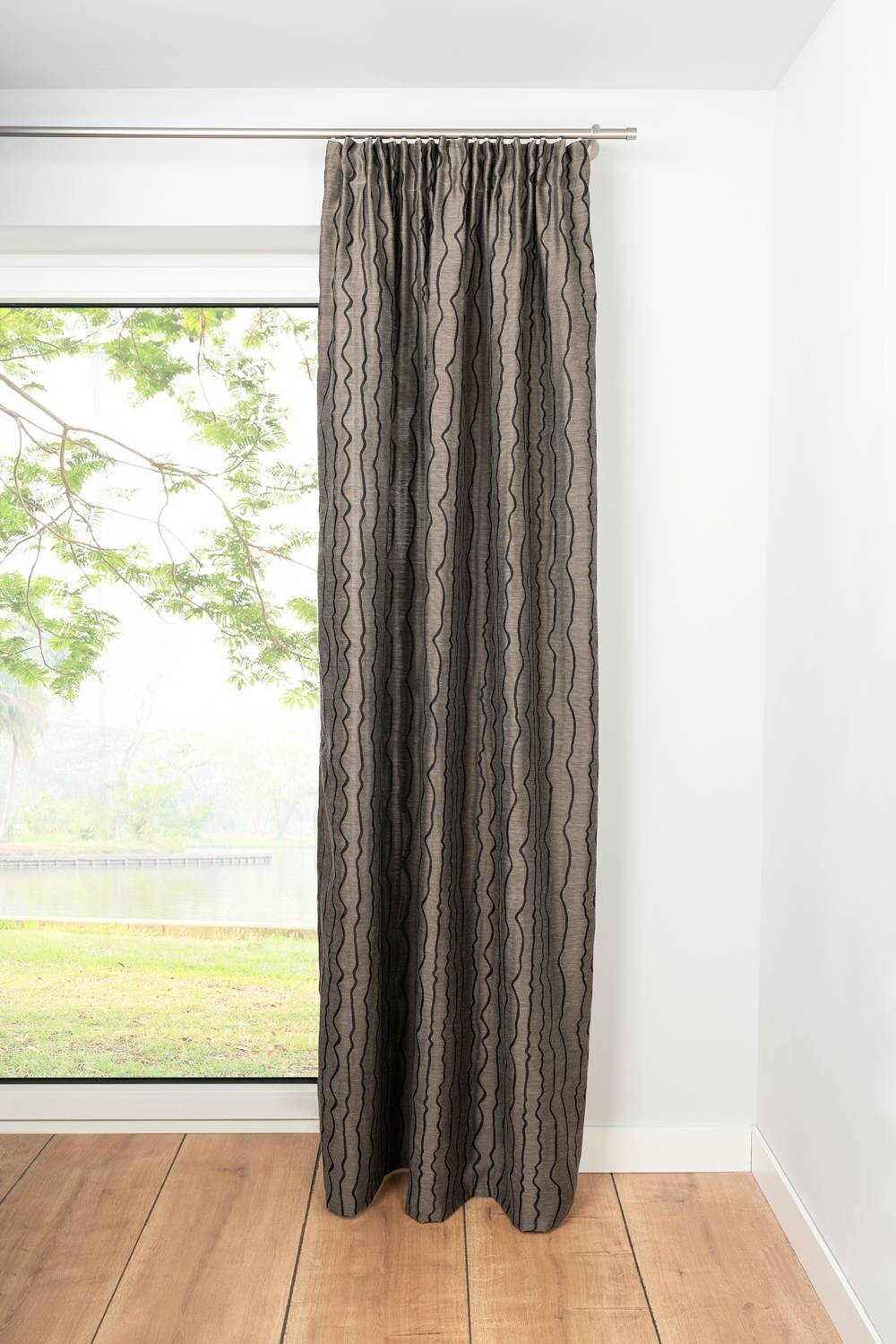 Kombivorhang 2er Pack Stream taupe B/L: ca. 135x245 cm