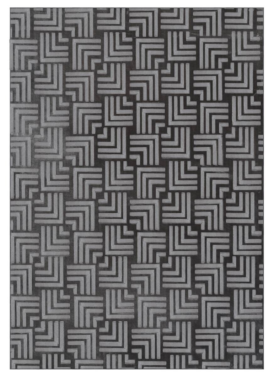 Kayoom Teppich Calma 325 anthrazit B/L: ca. 200x290 cm