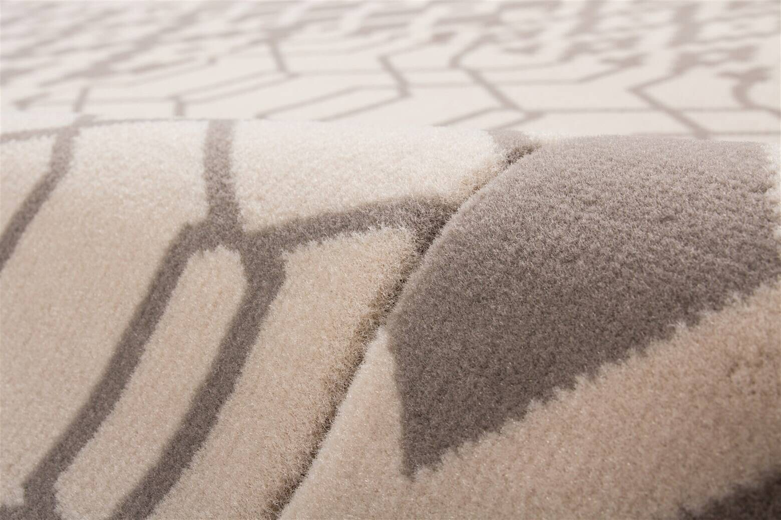 Kayoom Kurzflorteppich Lina 325 taupe B/L: ca. 80x150 cm