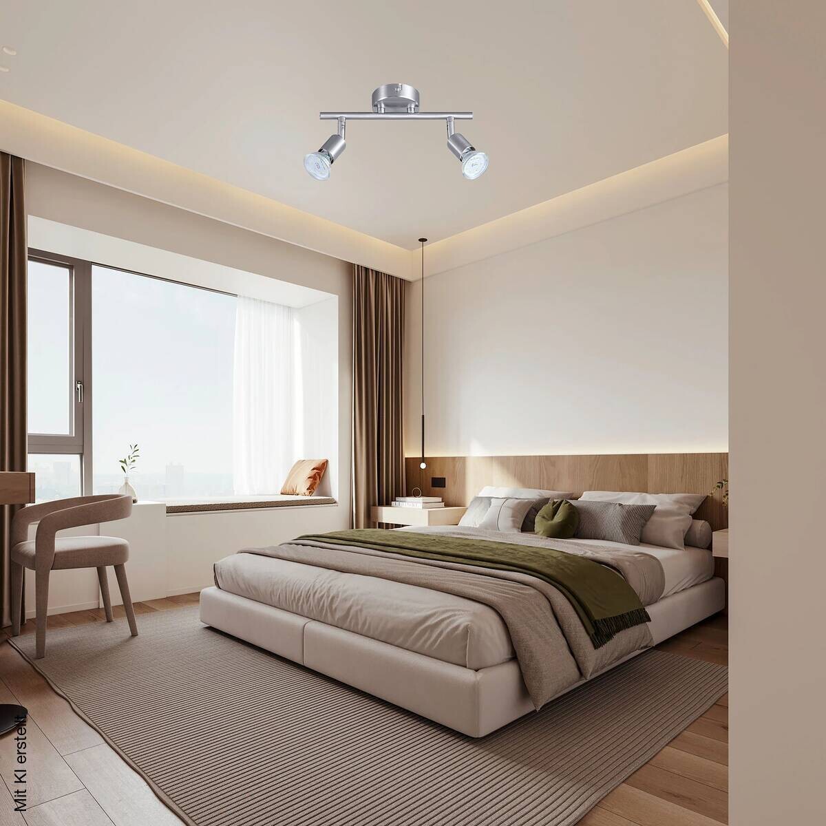 POCOline LED-Spot 2-flg. Boris nickel matt B/H/L: ca. 10x8x25 cm 2 Brennstellen
