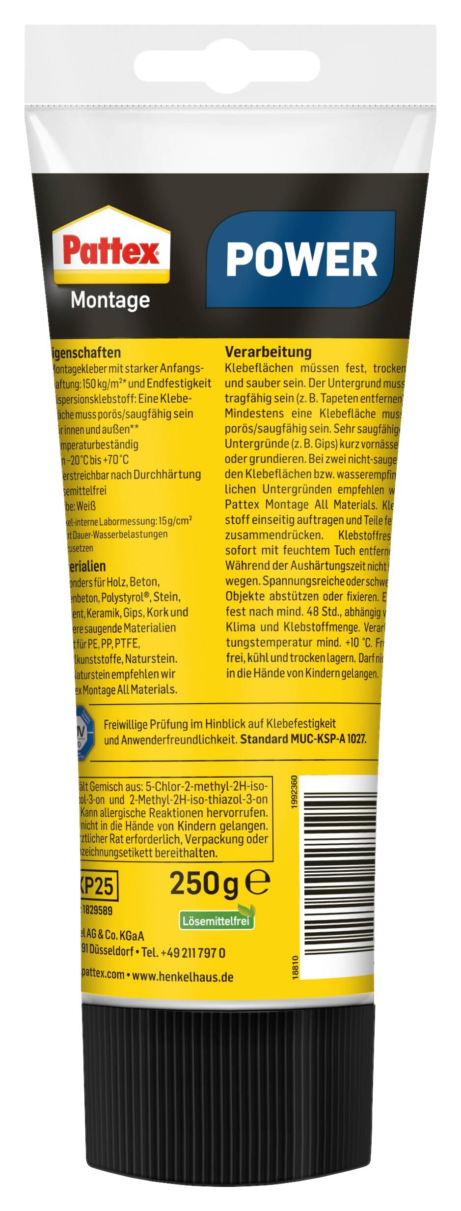 Pattex Montagekleber Power ca. 250 g