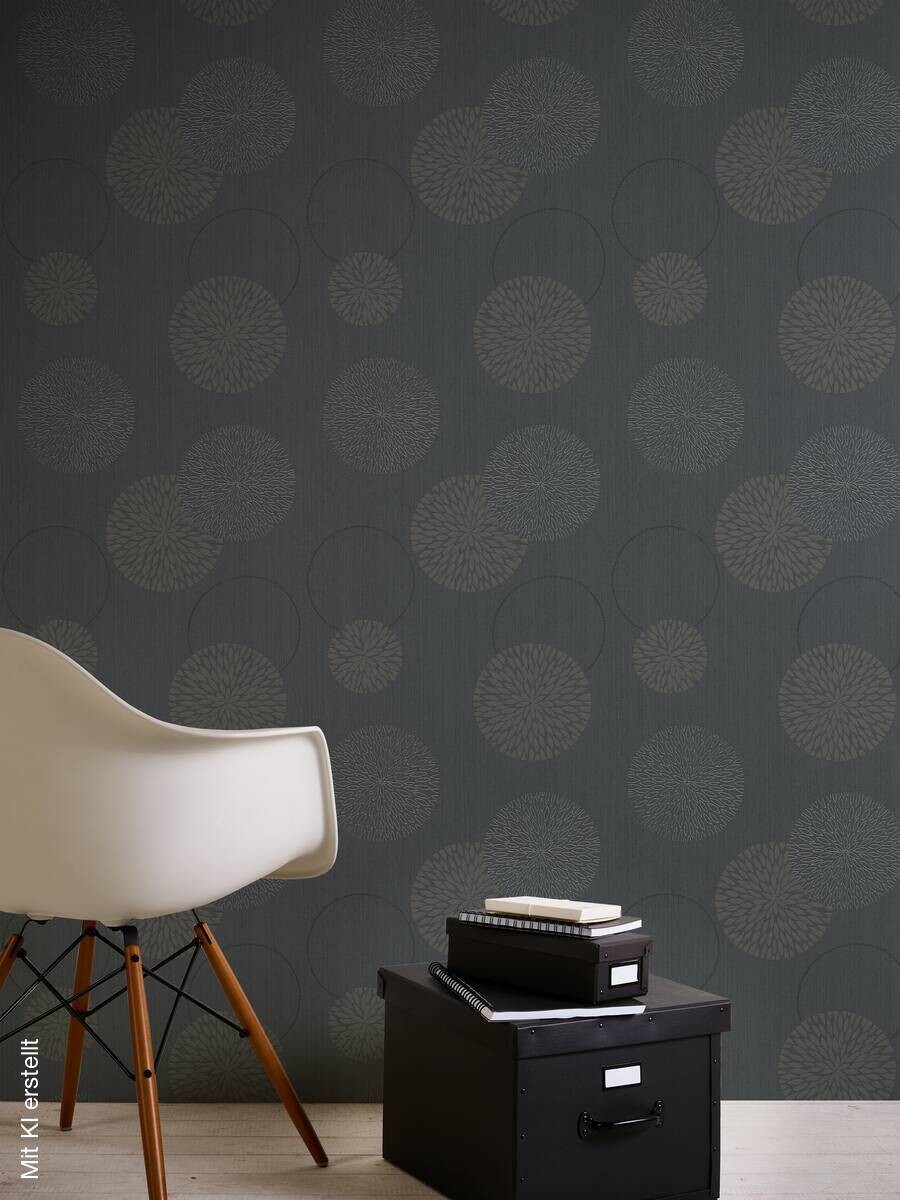 A.S.Creation Vliestapete Black & White Punkte grau B/L: ca. 53x1005 cm