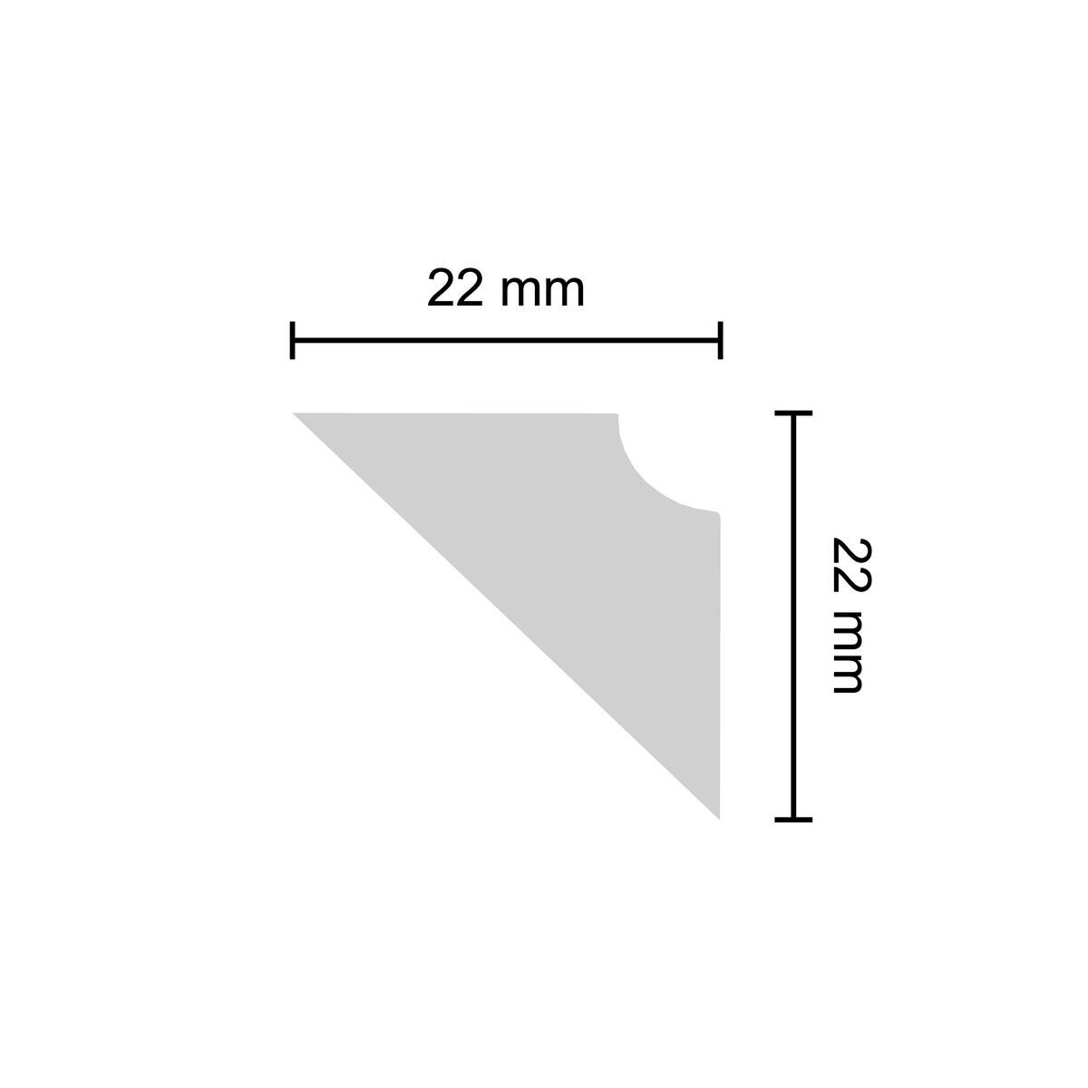 Zierprofil weiß L: ca. 200 cm