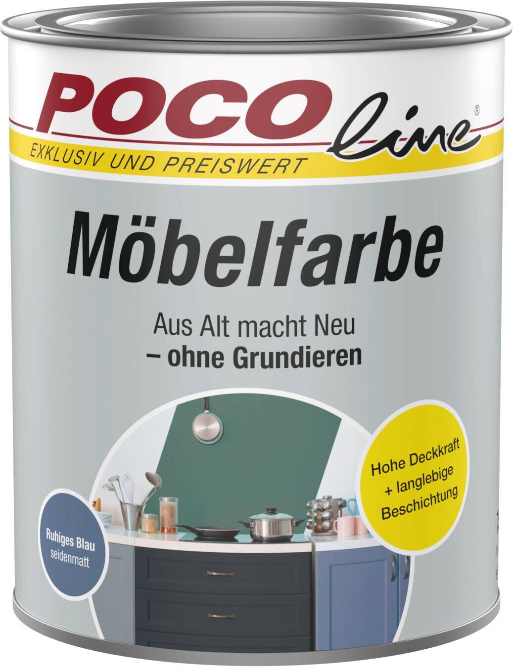 POCOline Buntlack ruhiges blau ca. 0,75 l