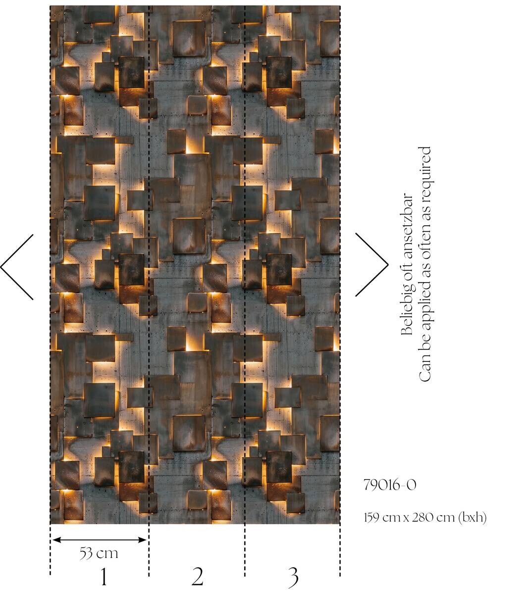 Livingwalls Fototapete 3D-Optik B/L: ca. 280x159 cm