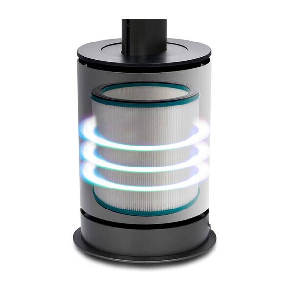 Turmventilator schwarz Kunststoff Metall B/H/L: ca. 23x98,7x23 cm ca. 2000 W