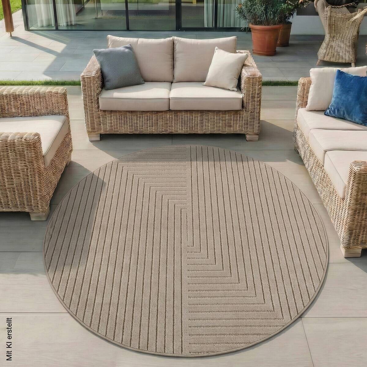 Ayyildiz Flachwebteppich NOVA beige D: ca. 80 cm