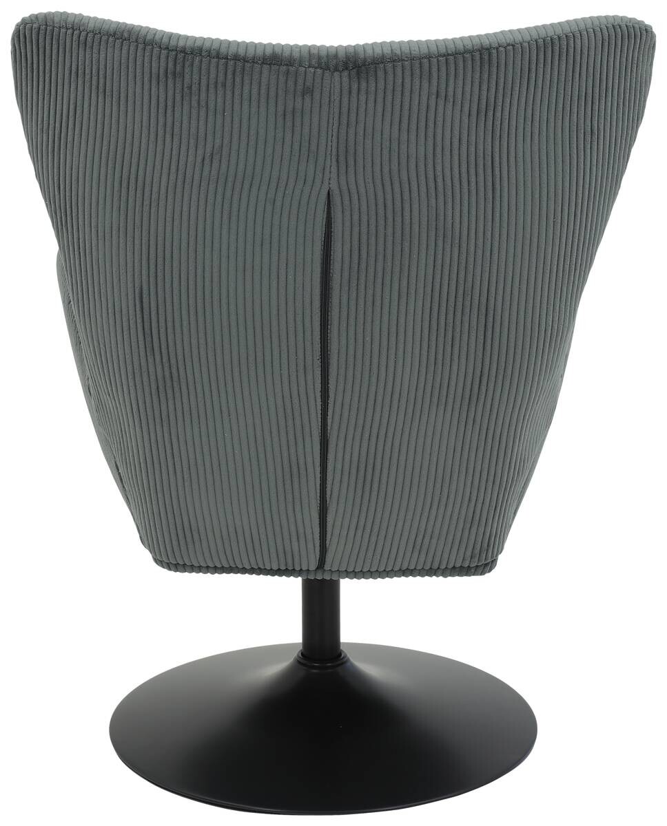 Sessel Samos dunkelgrau Microfaser B/H/T: ca. 72x96x81 cm