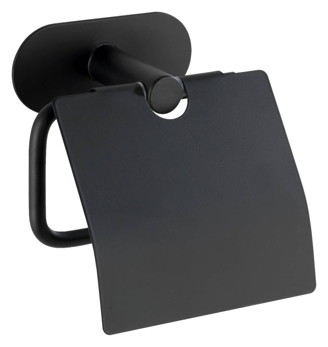 Turbo-Loc Toilettenpapierhalter schwarz Edelstahl B/H/T: ca. 14x12,5x7 cm