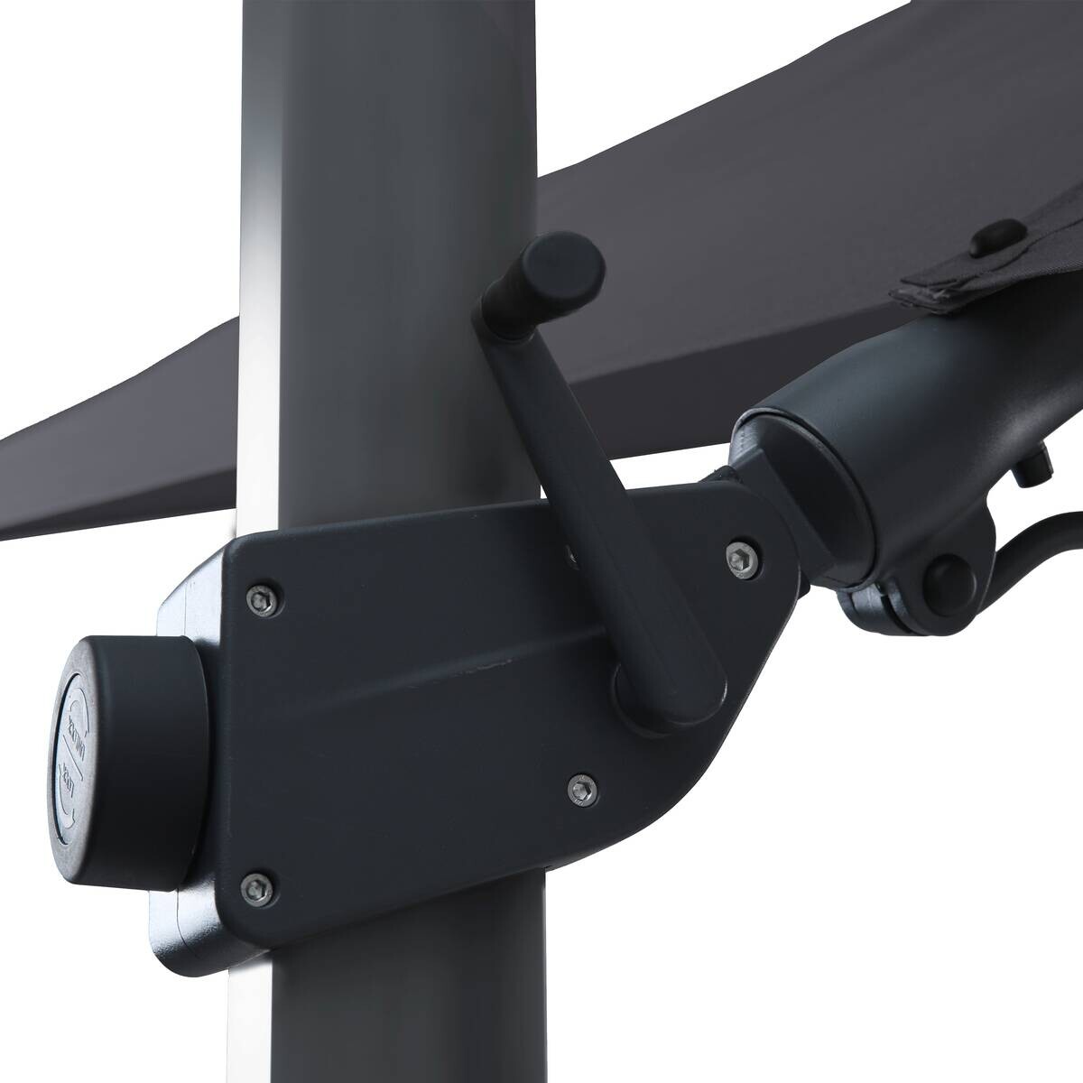 AXI Outdoor Living Ampelschirm Apollo anthrazit Metall B/H/L: ca. 300x255x300 cm