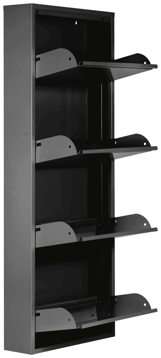 Schuhkipper Blacky schwarz matt B/H/T: ca. 50x136x13 cm